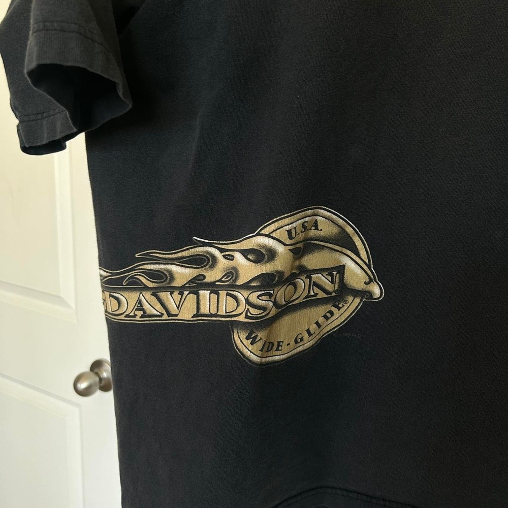 Vintage Harley Davidson Wraparound Tee 1996 - Picture 4 of 5